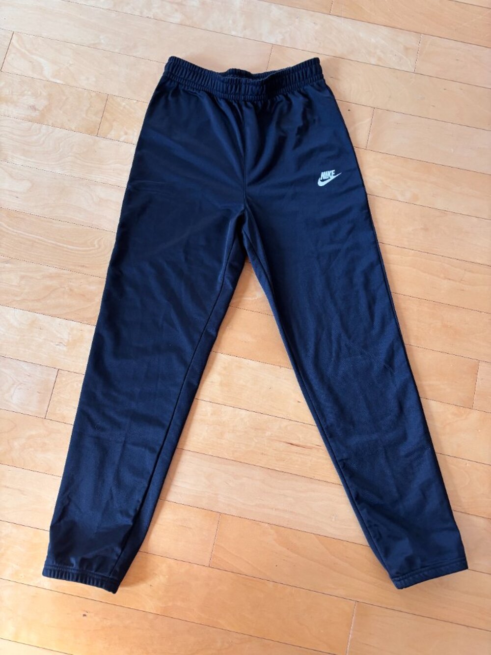 Kids Nike Black Sweatpants with White Logo
